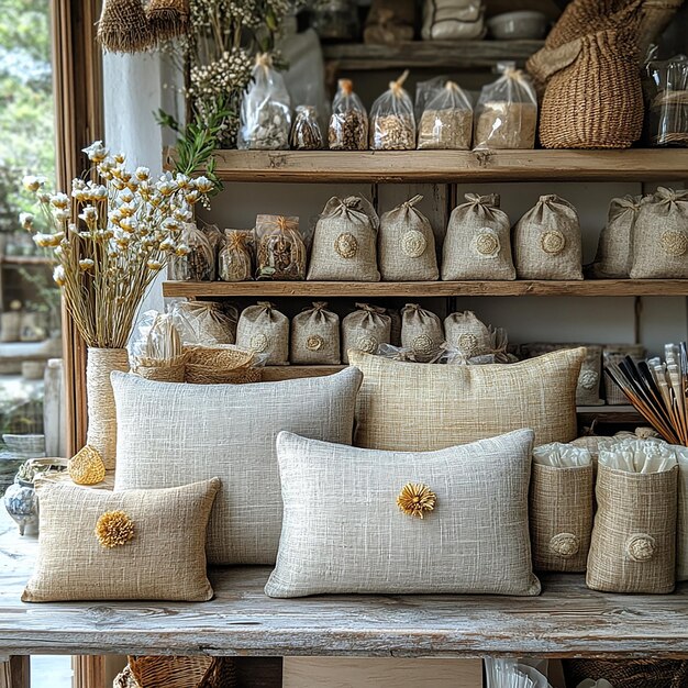 Zestaw poduszek z haftem